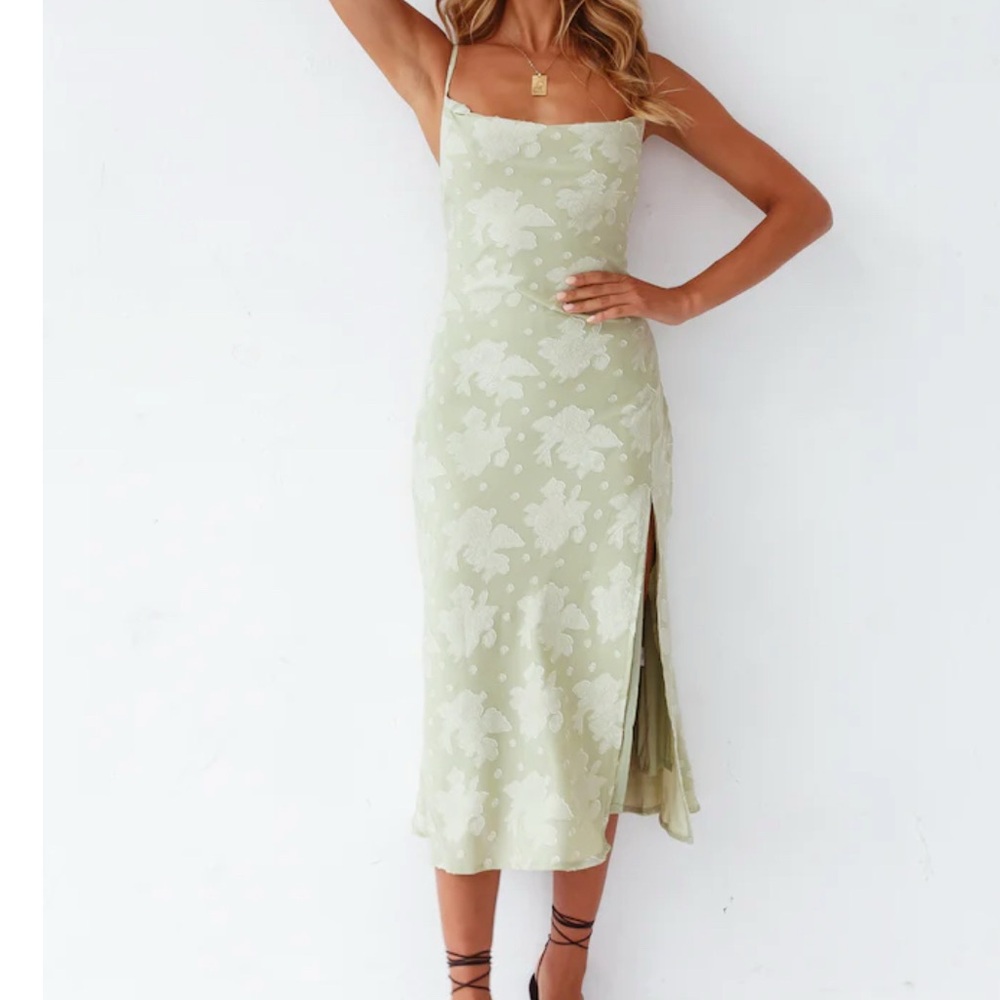 Leora Midi Dress Green